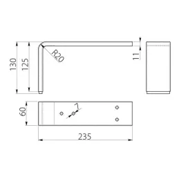 Nábytková nožička SORTE / Lesklý chróm