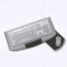 Kompletná výsuvná polička vyrobená z plastu pod klávesnicu a myš . Obsahuje výsuvy a podložku pod klávesnicu a otočnú poličku na myš , ktorú je možné osadiť na ľavú alebo pravú stranu podložky.