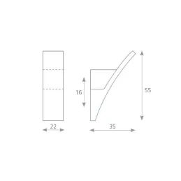 Vešiak MARCO / Chróm lesklý