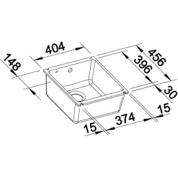 Keramický drez Blanco PALONA 6 / s tiahlom