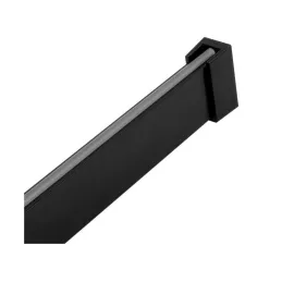 Vešiaková tyč SLIM na LED pásik s krytkou / Čierna